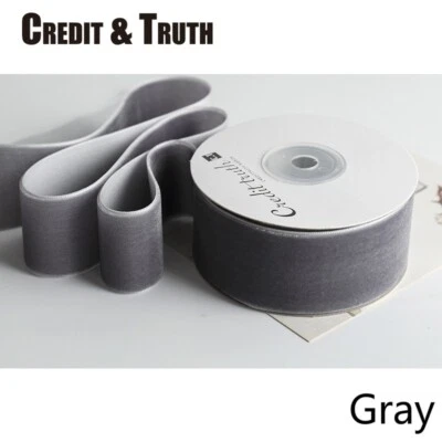 Retro Soft Velvet Ribbon Trim Single Face Velour Webbing Floral Trim Craft Decor - Image 1 of 4