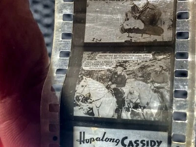 ☆ De colección - HOPALONG CASSIDY - Corazón del Oeste - Tira de película de 35 mm ☆670 Foto 1 de 4