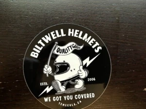 BILTWELL HELMETS RACING Stickers Racing Cafe Racer Baggers Choppers - Picture 1 of 1