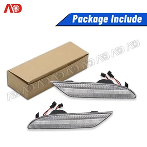 2x LED Front Bumper Side Marker Light For 2007-2009 Mercedes Benz W221 S550 S600 - Picture 1 of 10