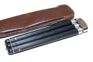 Bilora Biloret Alu Taschenstativ 1m für 3/8 Zoll mit Lederetui nur 280g (gut) - Bild 1 von 4