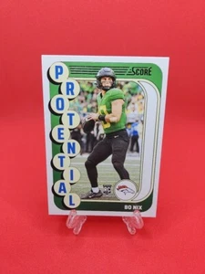2024 Panini Score Protential Bo Nix RC #11 - Picture 1 of 2