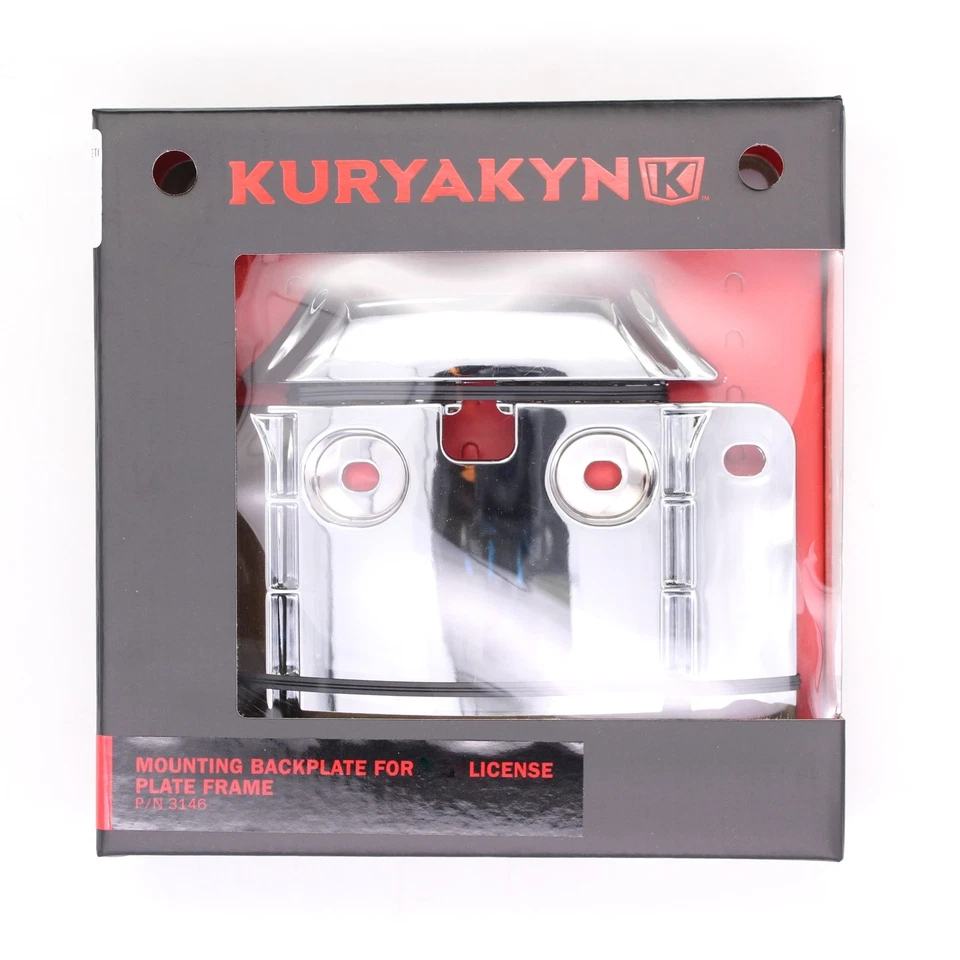 Número de pieza de placa trasera de montaje Kuryakyn - 3146 para Harley-Davidson Foto 1 de 3