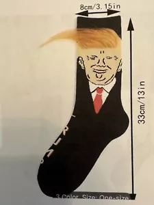 PRESIDENT (45th) DONALD J. TRUMP SOCKS. SHOW YOUR SUPPORT. Request black or blue - Picture 1 of 4
