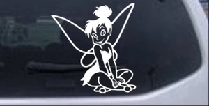 Tinkerbell Tinker Bell sitting Car or Truck Window Laptop Decal Sticker - Picture 1 of 32