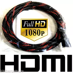 Cable HDMI NUEVO 6 pies de largo para PS4, XBOX ONE, reproductores de Blu DVD Ray, TV, cine en casa - Imagen 1 de 7
