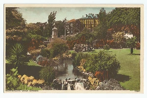 Bournemouth Upper Gardens UK Vintage Postcard - Picture 1 of 2