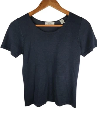 Exclusively For You Lord & Taylor The American Petite PS 100% Silk Vintage BLUE - Изображение 1 из 3