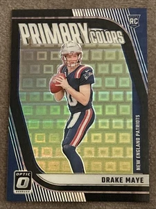 2024 Panini Donruss Optic DRAKE MAYE RC PRIMARY COLORS BLACK PANDORA #01/25 - Picture 1 of 2