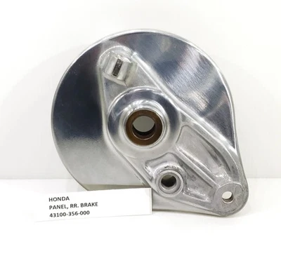 Panel de freno trasero genuino Honda 1974 MT250 XL350 K0 OEM 43100-356-000 *Otros Foto 1 de 4