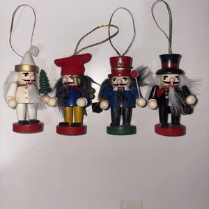 Hanging X4 Vintage Nutcracker Christmas Tree Hanging Decorations - Picture 1 of 1