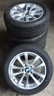 4x Original BMW Sommerräder 225/50 R17 94W - für 3er F30 F31 4er F32 F33 F36 112 - Bild 1 von 4