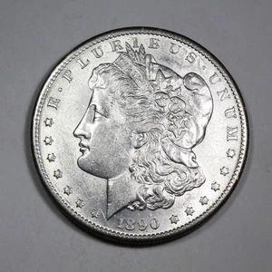 1890-s Morgan Silver Dollar CH UNC BU - Picture 1 of 2