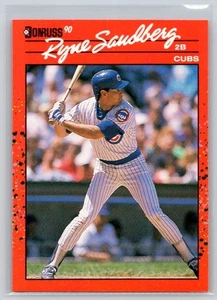 Tarjeta de béisbol Ryne Sandberg - 1990 Donruss #105 - Chicago Cubs - Imagen 1 de 2