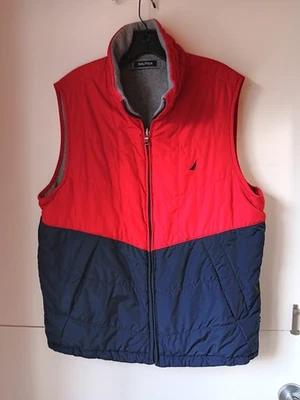 Chaleco Nautica Reversible Rojo y Azul Marino XL Foto 1 de 4
