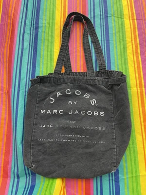 Vintage Marc Jacobs Canvas Reusable Shopping Carrying Bag Tote Black H47 - Image 1 of 3