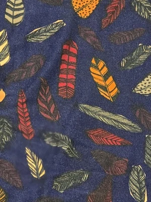 Leggings Lularoe TC - Plumas - Raros - Unicornio - Colores apagados Foto 1 de 3