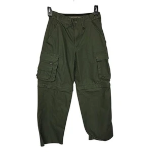 Boy Scouts of America Kids Convertible Cargo Pants Green Youth Boys Size 8 - Picture 1 of 10