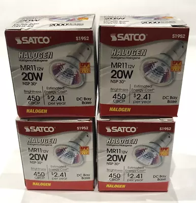LOT OF 4 SATCO 20MR11/DC/NFL/C (FTD/C) WITH COVER GLASS - S1952 - Image 1 of 4