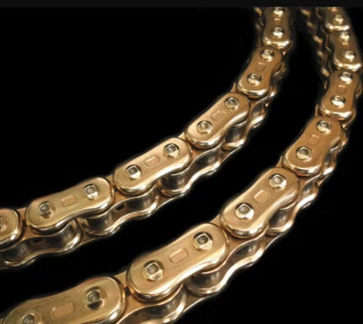 EK Z3D-530 MOTORCYCLE CHAIN 160 LINKS TENSILE STRENGTH 11,200 lbs GOLD - Image 1 of 3