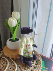 Handgefertigt. Teddybär mit einem Schlüssel - Innendekoration, Vintage-Stil.... - Bild 1 von 4