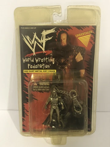 Vintage WWF WWE Undertaker Die Cast Metal Key Chain Sealed 1998 Cover