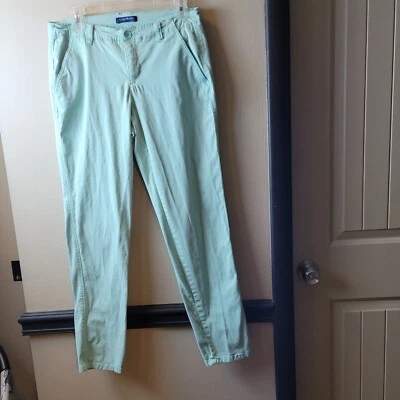 Pantalones Bandolino verde menta Chino Michelle 5 bolsillos tiro alto para mujer talla 4 Missy Foto 1 de 4