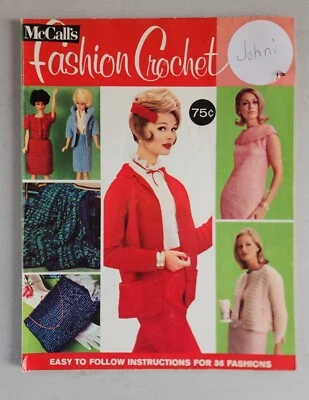 Vintage 1965 McCalls Fashion Crochet Pattern Book Instructions For 36 Fashions - Image 1 of 4