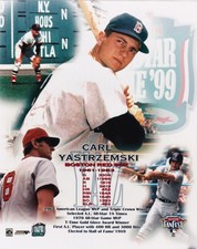 PHOTO FILE 1999 ALL-STAR FANFEST 8x10 COLOR PHOTO CARL YASTRZEMSKI TRIBUTE!!