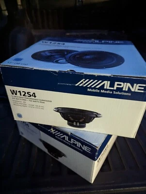 Subwoofer Alpine W12S4 de 12 pulgadas único de 4 ohmios Foto 1 de 4