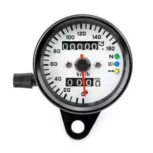 Universal Part Three Light Double Mileage 12V Motorcycle LED Display Speedometer - Picture 1 of 16