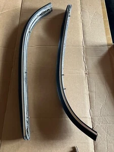 genuine porsche 911 912 rear  bumper trim guards w/rubber - Picture 1 of 6