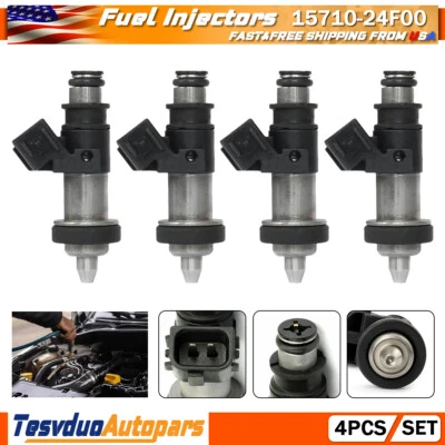 4 piezas inyectores de combustible para Suzuki 2000-2003 GSX-R750 GSXR750 R1000 R600 15710-24F00 Foto 1 de 4