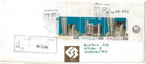Venezuela: 1972; Scott 1003a, trio, large cover FDC, the highest building EBV106 - Picture 1 of 2