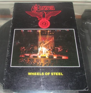 SAXON Wheels Of Steel ORIG 1980 UK Tour Programme - Foto 1 di 6