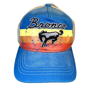 NEW! Ford Bronco Men's Snapback Trucker Cap Hat Retro Distressed - One Size OSFA - Picture 1 of 6