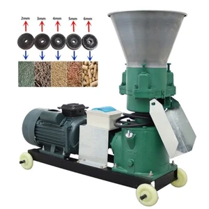 Feed Pellet Mill Machine W/2,3,4,5,6,8,10,12MM Plate Copper Motor Granulator220V - Picture 1 of 14