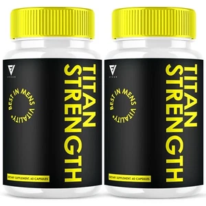 (2 Pack) Titan Strength Pills, Titan Strength Advanced Formula (120 Capsules) - Picture 1 of 5