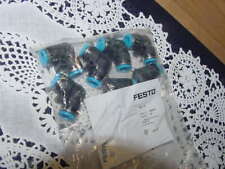 Lot of Eight (8) Festo QSL-10, Elbows, Push-In Fitting, Mat-Nr. 153073, NEW!