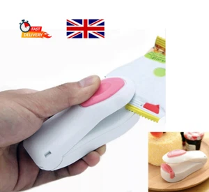 Mini Sacchetto Termosigillatore Alimentare 2 in 1 Guarnizione Sottovuoto Portatile Alimentato a Batteria - Foto 1 di 4