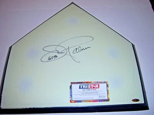 JIM PALMER BALTIMORE ORIOLES,1990 HOF TRISTAR/HOLO SIGNED AUTHENTIC HOME PLATE  - Picture 1 of 1