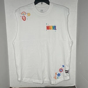 Marvel Shirt Mens Spirit Jersey Rainbow Pride Avengers Tank Top Sleeveless- SM - Picture 1 of 5