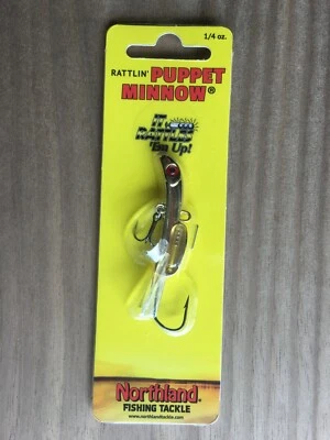 Aparejos de pesca Northland - Rattlin' Puppet Minnow® - Gold Shiner - 1/4 oz. Foto 1 de 3