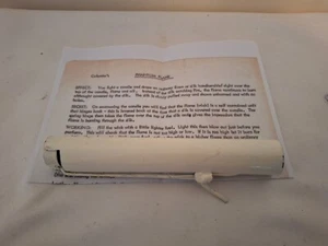 Columbo's Phantom Flame - Vintage Magic Trick - Lit Candle Through Silk - Picture 1 of 3