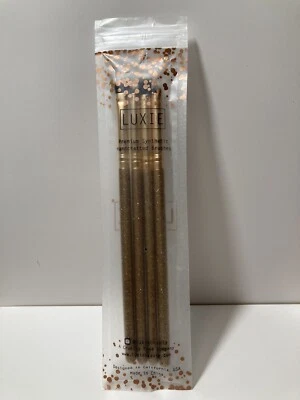 Luxie Gold Sparkle 4 Piece Makeup Brush Set New In Package Brushes - Image 1 of 2