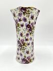 Vintage Pretty Purple Violet Pansy Flower Vase Formalities by Baum Bros