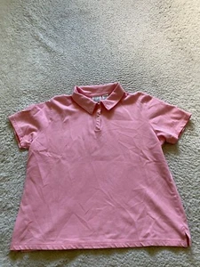 Field Gear Women Short Sleeve Polo Shirt Pink Size L - Picture 1 of 7