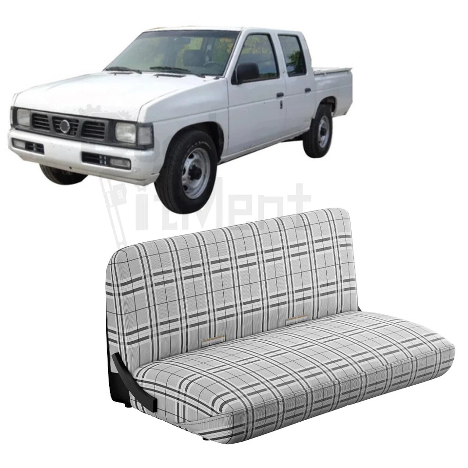 Cojín delantero cubierta asiento banco coche tamaño completo para Nissan D21 carrocería dura 1986-1994 Foto 1 de 4