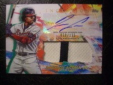 Ronald Acuna Jr. Autograph Auto Jersey Relic Patch 2020 Topps Inception 38/155