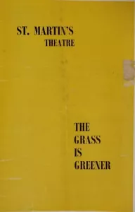 The Grass Is Greener 1956 St Martin's Theatre Programme.Starring Joan Greenwood+ - Picture 1 of 4